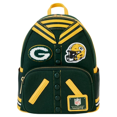 Loungefly Green Bay Packers Varsity Mini Backpack