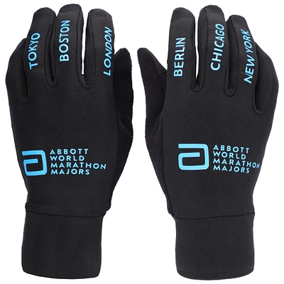 Unisex Black Abbott World Marathon Majors Technical Gloves