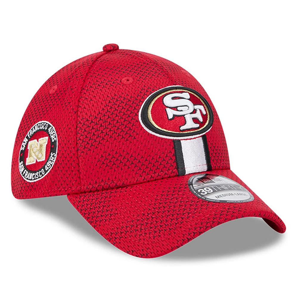 Men's New Era Scarlet San Francisco 49ers 2024 Sideline 39THIRTY Flex Hat