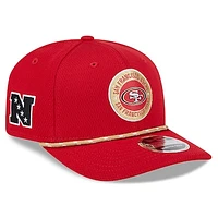 Men's New Era Scarlet San Francisco 49ers 2024 Sideline 9SEVENTY Stretch-Snap Hat