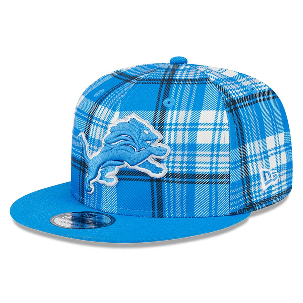 Men's New Era Blue Detroit Lions 2024 Sideline Statement 9FIFTY Snapback Hat