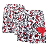 Men's Freeze Max White Peanuts Snoopy Loves Flowers Shorts