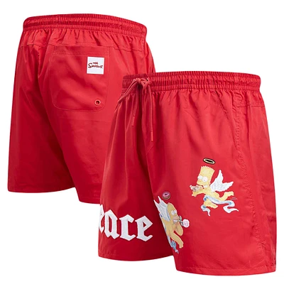 Men's Freeze Max Red The Simpsons Angles of Peace Shorts