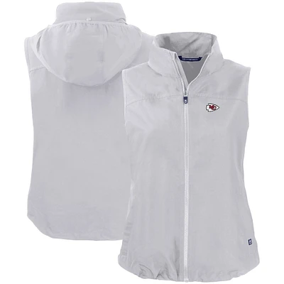 Women's Cutter & Buck Kansas City Chiefs Primary Mark Charter Eco Full-Zip Vest