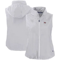 Women's Cutter & Buck Kansas City Chiefs Primary Mark Charter Eco Full-Zip Vest