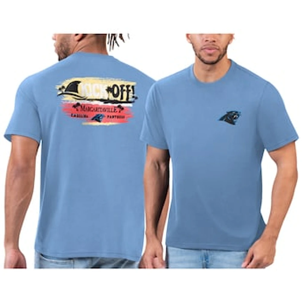 Men's Margaritaville Blue Carolina Panthers T-Shirt