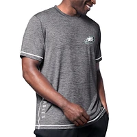 Men's MSX by Michael Strahan Black Philadelphia Eagles Motion Space-Dye T-Shirt