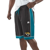 Men's Starter Black/Teal Jacksonville Jaguars Fan Favorite Fashion Shorts