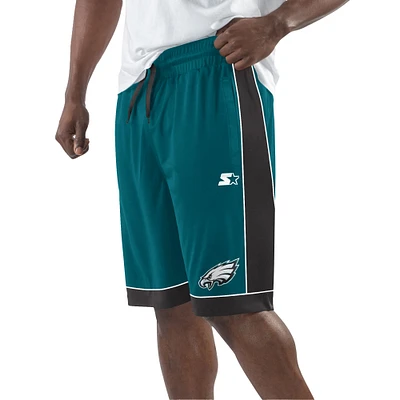 Men's Starter Midnight Green/Black Philadelphia Eagles Fan Favorite Fashion Shorts