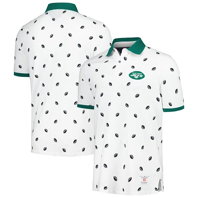 Men's Tommy Hilfiger White New York Jets Bryce Pique Polo