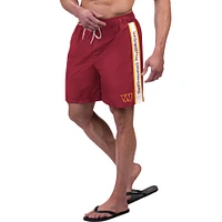 Men's G-III Sports by Carl Banks Burgundy Washington Commanders Streamline Volley Swim Shorts