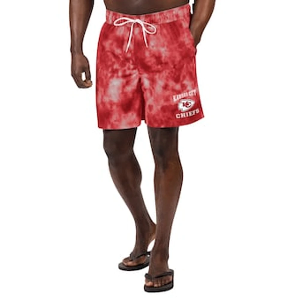 Men's G-III Sports by Carl Banks  Red Kansas City Chiefs Change Up Volley Swim Trunks