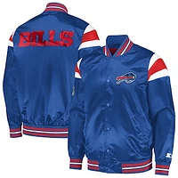 Men's Starter Royal Buffalo Bills Satin Full-Snap Varsity Jacket