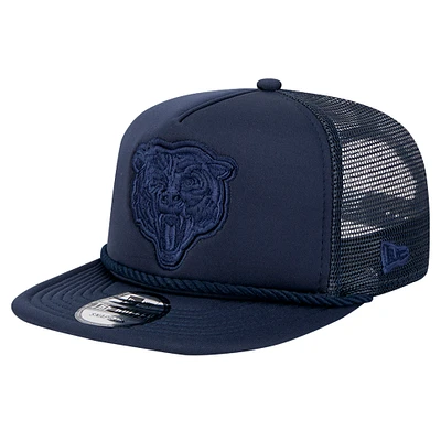 Men's New Era Navy Chicago Bears Active Tone Golfer Snapback Hat