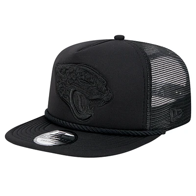 Men's New Era Black Jacksonville Jaguars Active Tone Golfer Snapback Hat