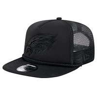 Men's New Era Black Philadelphia Eagles Active Tone Golfer Snapback Hat