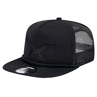 Men's New Era Black Philadelphia Eagles Active Tone Golfer Snapback Hat