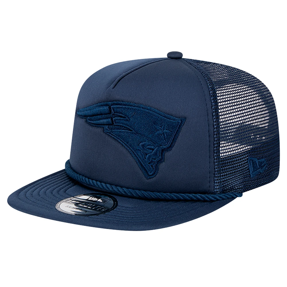 Men's New Era Navy New England Patriots Active Tone Golfer Snapback Hat