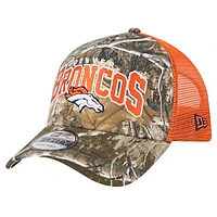 Men's New Era Realtree Camo/Orange Denver Broncos Active Camo 9FORTY A-Frame Adjustable Hat