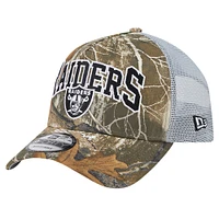 Men's New Era Realtree Camo/Silver Las Vegas Raiders Active Camo 9FORTY A-Frame Adjustable Hat