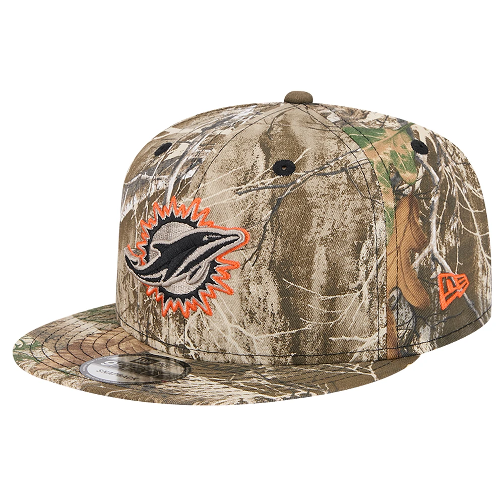 Men's New Era Realtree Camo Miami Dolphins Active 9FIFTY Snapback Hat