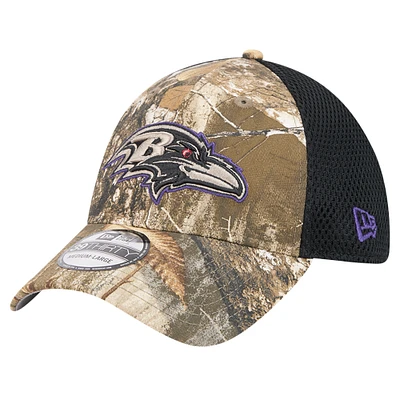 Men's New Era Realtree Camo/Black Baltimore Ravens Active 39THIRTY Flex Hat