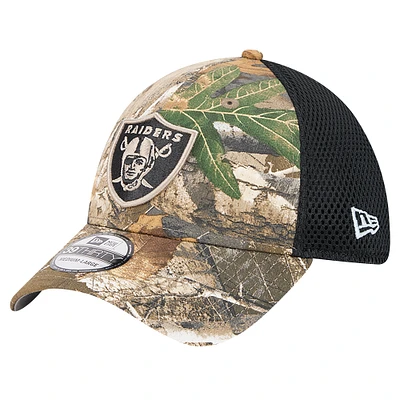 Men's New Era Realtree Camo/Black Las Vegas Raiders Active 39THIRTY Flex Hat