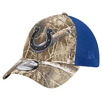 Men's New Era Realtree Camo/Royal Indianapolis Colts Active 39THIRTY Flex Hat