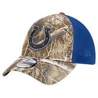 Men's New Era Realtree Camo/Royal Indianapolis Colts Active 39THIRTY Flex Hat