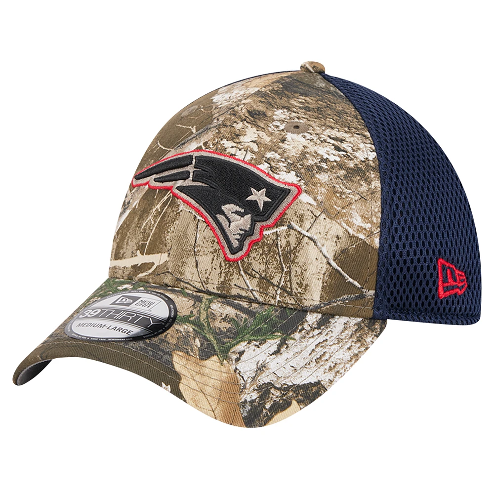 Men's New Era Realtree Camo/Navy New England Patriots Active 39THIRTY Flex Hat