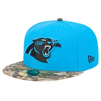 Men's New Era Blue Carolina Panthers Active Two-Tone Camo 59FIFTY Fitted Hat