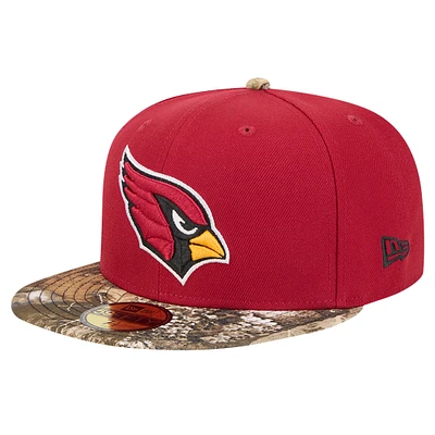 Men's New Era Cardinal Arizona Cardinals Active Two-Tone Camo 59FIFTY Fitted Hat