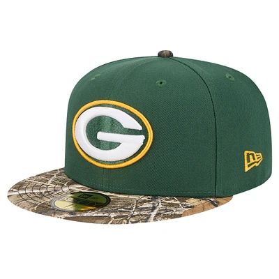 Men's New Era Green Bay Packers Active Two-Tone Camo 59FIFTY Fitted Hat