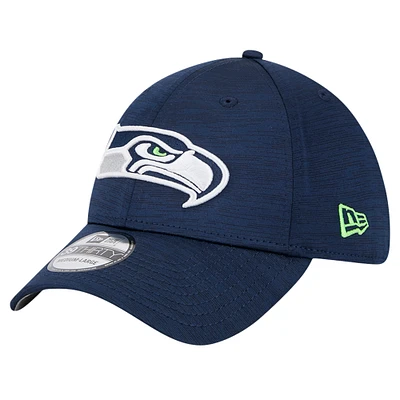 Men's New Era College Navy Seattle Seahawks  Active Tech 39THIRTY Flex Hat