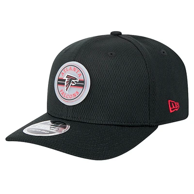 Men's New Era Black Atlanta Falcons Adventure Patched 9SEVENTY Stretch-Snap Adjustable Hat