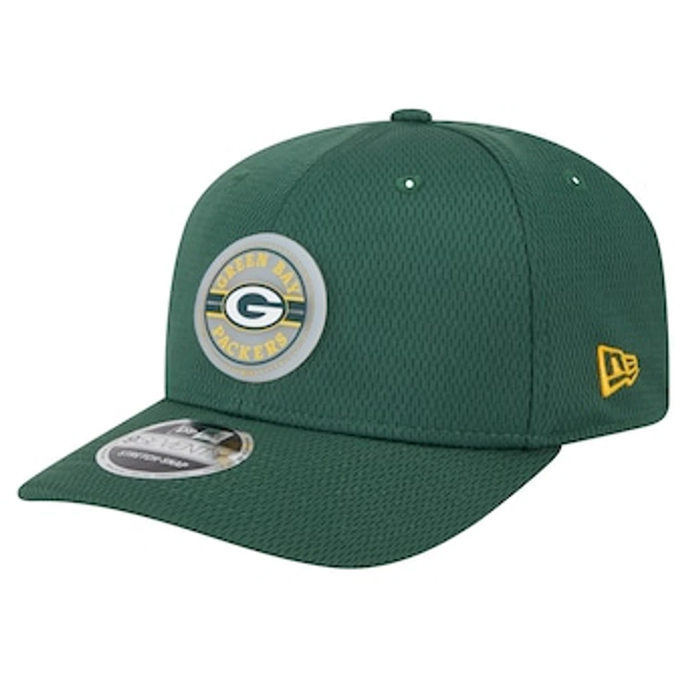 Men's New Era Green Green Bay Packers Adventure Patched 9SEVENTY Stretch-Snap Adjustable Hat