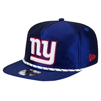 Men's New Era Royal New York Giants  Rope Golfer Snapback Hat