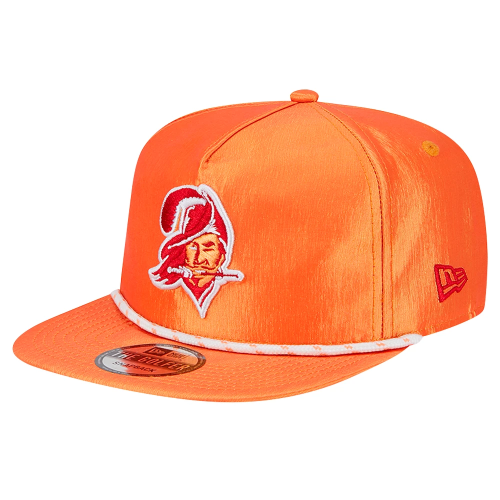 Men's New Era Orange Tampa Bay Buccaneers Throwback Rope Golfer Snapback Hat