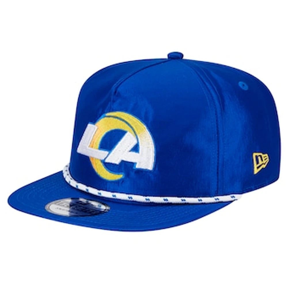 Men's New Era Royal Los Angeles Rams  Rope Golfer Snapback Hat