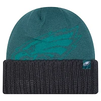 Men's New Era Midnight Green Philadelphia Eagles Oversize Cuffed Knit Hat