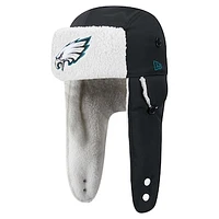 Men's New Era Black Philadelphia Eagles Sherpa Trapper Hat