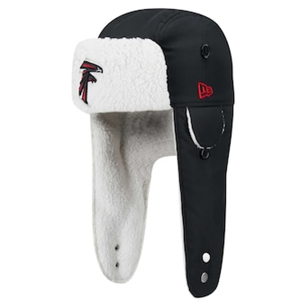 Men's New Era Black Atlanta Falcons Sherpa Trapper Hat