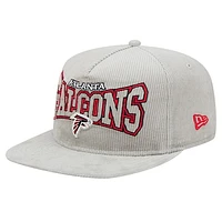 Men's New Era  Gray Atlanta Falcons Corduroy Golfer Adjustable Hat