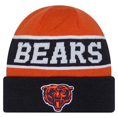 Men's New Era Navy Chicago Bears Reverse Cuffed Knit Hat