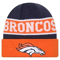 Men's New Era Orange Denver Broncos Reverse Cuffed Knit Hat