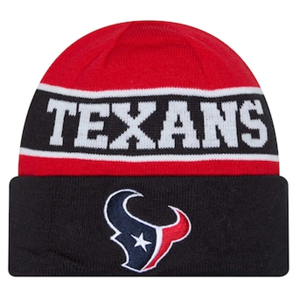 Men's New Era Navy Houston Texans Reverse Cuffed Knit Hat