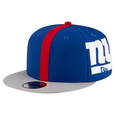 Men's New Era Royal New York Giants  Helmet 9FIFTY Snapback Hat