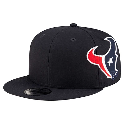 Men's New Era Navy Houston Texans  Helmet 9FIFTY Snapback Hat