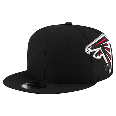 Men's New Era Black Atlanta Falcons  Helmet 9FIFTY Snapback Hat