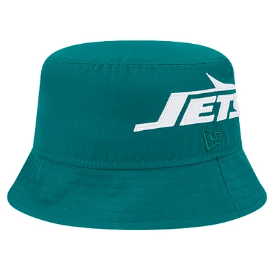 Men's New Era Green York Jets Helmet Bucket Hat